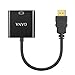 HDMI to VGA,GANA Gold-Plated HD1080P HDMI to VGA Adapter Converter Male to Female with Micro USB Power Cable & 3.5mm Audio Port Cable for PC Laptop HDTV Monitors Projectors Xbox 360 PS3 PS4(Black)