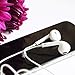 2PACK Earbuds Microphone with Volume Control, Stereo Headphones with Mic, Android Earphones Noise Cancelling Earphone White