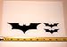 Batman Dark Knight Symbol - Set of 3 HQ Single Color High Gloss Black Vinyl Decals!