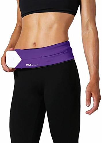 Running Belt Waist Pack (We Move) for Men and Women Fanny Pack Fit iphone 6s 6 Plus, 7 Plus Also other 4.0'' to 5.5'' Phones Four Pockets for Phone/Cards/Keys