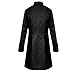 H&ZY Men Steampunk Vintage Jacket Halloween Costume Retro Gothic Victorian Frock Coat Uniform Black