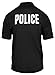 Rothco Moisture Wicking Public Safety Polo Shirt, Emblem : Police, Large Black