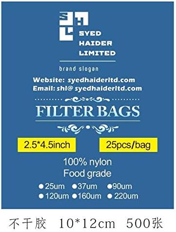 Syed Haider Limited Rosin Filter Bags,Premium Nylon Food Grade 25 Bags - Image 4