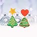 12 Pcs Christmas Cookie Cutters with Comfort Grip - Stainless Steel Holiday Cookie Cutters Includes Christmas Tree Snowflakes Snowman Gingerbread Candy Cane etc