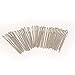 yueton 40pcs 2.7 inch Metal Large Eye Blunt Needles Yarn Needles for Knitting Crochet Projects (Sliver End)