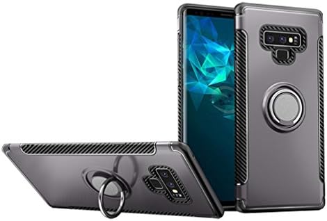 Hayder Galaxy Note 9 Case, Car Magnetic Kickstand 360 Degree Ring Holder Protection Cover