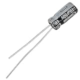 uxcell 100 Pcs 50V 10uF Polarized Aluminum Electrolytic Capacitors 5x11mm