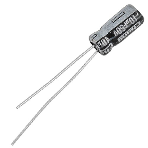 uxcell-100-Pcs-50V-10uF-Polarized-Aluminum-Electrolytic-Capacitors-5x11mm