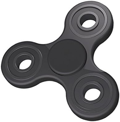 UNEE Hand Spinner Fidget Toy, High Speed Tri-Spinner EDC Focus Toy, Stress Reducer Perfect for ADD, ADHD, Anxiety, and Autism Adult Children (Black)