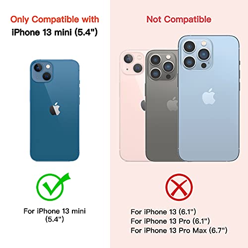 TAKED for iPhone 13 Mini Waterproof Case, Shockproof Dustproof Builtin