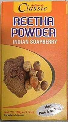 Classic Aritha Herbal Ayurveda Powder The Natural Shampoo for Your Hair (100 g / 3.5 oz)