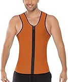 GoLoveY Mens Neoprene Vest Slimming Shirt for Weight Loss Workout