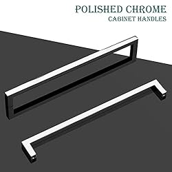 GOBEKOR 25 Pack Cabinet Handles Polished Chrome
