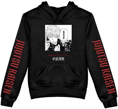 呪術廻戦 パーカー 子供 トレーナー 衣装 男の子 女の子 フード付き アニメ 長袖シャツ かわいい プリント 男女兼用 虎杖 悠仁 グッズ 数量限定アウトレット最安価格 五条悟 カジュアル イベント服 釘崎野薔薇 柔らかい