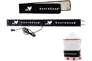 RentACoop Thermo Bucket Belt Lg with Insulated Wrap - Chicken Waterer Heater - Energy-efficient, Safe, and Durable; Tested to