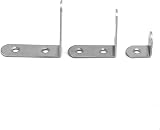 QWORK Stainless Steel L Brackets Corner Brace Set 28pcs Furniture Fixation view 4