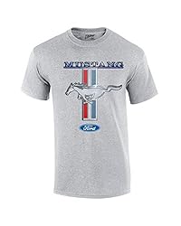 Ford Mustang T-Shirt Pony & Stripes Logo Classic