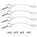Kohree Bimini Top Quick Release Pin 1/4 inch Diameter w/Lanyard Prevents Loss, Full 316 Stainless Steel, Bimini Top Pin, Boat Marine Hardware with 4 Installation Screws (4 Pack)