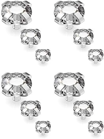 Dyknasz 12PCS 14G Grade 23 Titanium Dermal Anchor Tops Internally