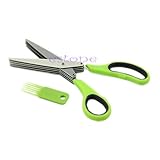 Kangnice 5 Blade Durable Security Shredding Scissor Paper Shredder Card Document Tool