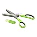 Kangnice 5 Blade Durable Security Shredding Scissor Paper Shredder Card Document Tool