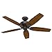 Hunter Fan Company, 53317, 52 inch Newsome Premier Bronze Ceiling Fan with LED Light Kit and Pull Chain