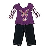 American Character Baby Girls Purple Butterfly
