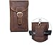 Pofomede Cell Phone Holster Vertical Leather Belt Case Pouch with Clip Loop Compatible for iPhone XR XS X 7 8 Plus XS Max Belt Carrier Holder Large Phone Sleeve for Galaxy S8/9 Plus Note 9 8 5 Brown
