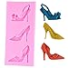 Mujiang Silicone Chocolate Mold High-heel Candy Making Kit Fondant Shoe Molds