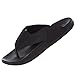 adidas Men's Adilette Cloudfoam Ultra Flip-Flops Slide Sandals, Core Black/Core White/Core Black, 9