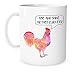JUSTSWAG HlpiAMok HLXFF3 The Coffee Corner - Rise And Shine Mother Cluckers! - 11 Ounce White Ceramic Coffee or Tea Mug - Chicken Gift, Rooster Kitchen Decor, Farmhouse Decor