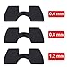 ASTVSHOP Scooter Rubber Vibration Dampers for Xiaomi Compatible for Mijia M365/M365 Pro/M187 Electric Scooter, Accessories Pack Parts Rubber Shock Absorber 3pcs (Black, 10 cm x 13 cm x 2 cm)