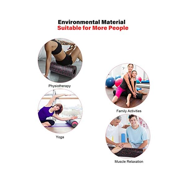 CSFLY-Foam-Roller-352-x-153-x-104-cm-for-Home-Workout-Massage-Roller-for-Stretching-Exercise-Back-Roller-Massager-Portable-Fitness-Equipment-Muscle-Roller-for-Pilates-Pain-Relief CSFLY Foam Roller 35.2 x 15.3 x 10.4 cm for Home Workout, Massage Roller for Stretching Exercise & Back Roller Massager…
