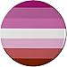 A&T Designs Lesbian Flag Symbol 1.25” Pinback Button Pin Support Awareness