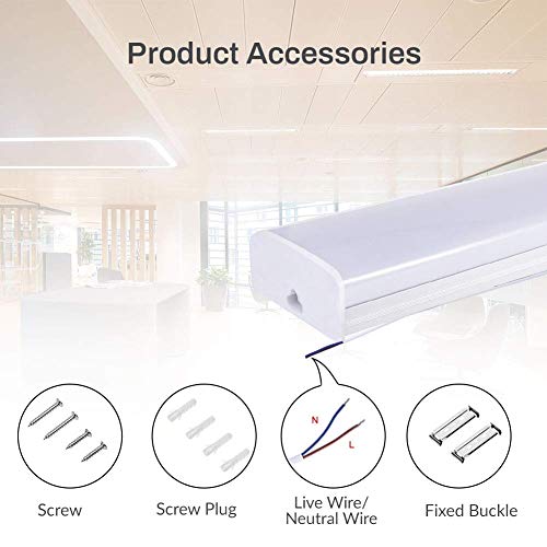 Viugreum LED Feuchtraumleuchte,LED Röhre,60W, 6000K,120cm,4800LM,IP64 LED Lampe Für Lager Werkstatt,Garten,Wohnzimmer… – Bild 7