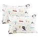 UOMNY Kids Toddler Pillowcases 2 Pack 100% Cotton Pillowslip Case Fits Pillows sizesd 13 x 18 or 12x 16 for Kids Bedding Pillow Cover Baby Pillow Cases Elephant/Cat