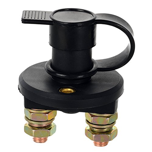 Jtron Car Battery Switch Disconnect 12v 200A Cut Off RV Battery Isolator Switch with 2 Keys for RV Ship Boat Small Yacht Camper Truck