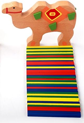 Camel Toys Blocks Domino Geometric Shape Enlightenment Kids Educational Wood Game Building Baby Learning
