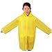 Yiluweinir Kids Raincoat with 2 Pockets Girl Boy Waterproof Hood rain Jacket Outdoor Age 4-14 XL Yellow