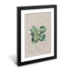 Black Paper Framed for Living Room Bedroom Abstract...