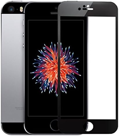 Xueer Screen Protector For iPhone 5 5s SE/6 6s/ 6plue 6splue /7 /7plus 3D 9H Anti-Fingerprint Tempered Glass Protector (iPhone 6 6s, Black)