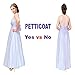 Shimaly® Women's Floor Length Wedding Petticoat Long Underskirt for Formal Dress S-3XL