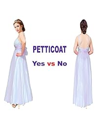 Enagua Shimaly larga hasta el piso para mujeres, para usar debajo de vestidos formales o de novia
