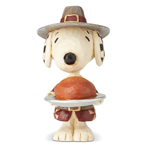 Enesco Peanuts by Jim Shore Thanksgiving Snoopy Pilgrim Miniature