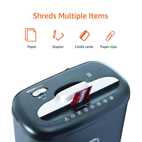 Amazon Basics 8Sheet Cross Cut Paper Shredder and Credit Card Shredder