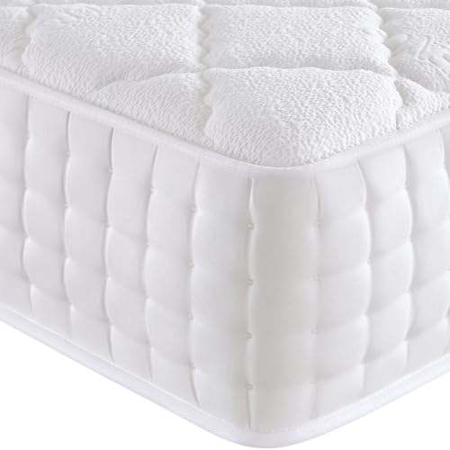 dosleeps Single Mattress 3FT | 10.6" Extra Thick Memory Foam & Pocket Sprung | 9-Zone Orthopedic Support, Breathable Cover, Motion Isolation,Medium Firm,Edge Support 90x190x27cm
