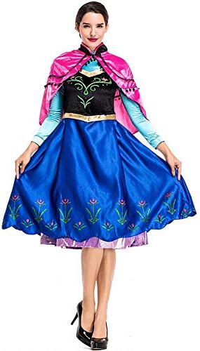 LTFT Princess Costume Adult Women Anna Elsa Coronation Dress Snow Queen Fancy Party Dress Up