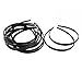 Tinksky 12pcs Womens Girls Plain No Teeth Plastic DIY Hair Bands Headbands Headwears (Black)