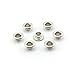 100pcs 5mm Silver Plated Round Grommets Eyelet Rivet Cap