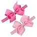 Chiffon Boutique Baby Girls Infant Headbands With Kids Hair Bows Set Of 15 Colors
